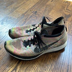 Men’s Nike racer multi color flyknit size 10.5